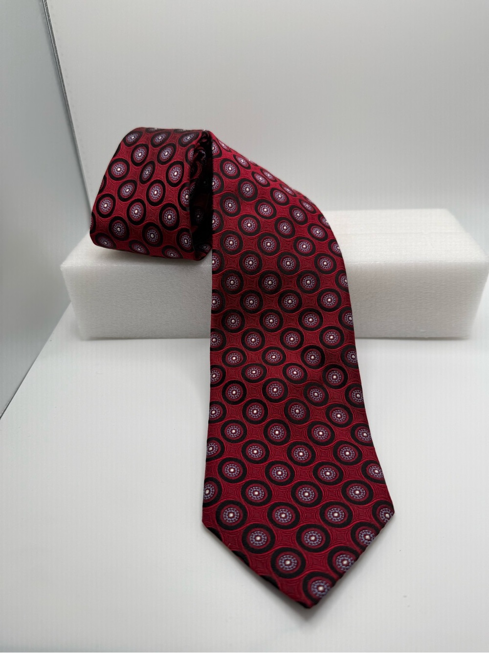 Robert Talbot Nordstrom's Classic Men's Red Patterned Silk Tie